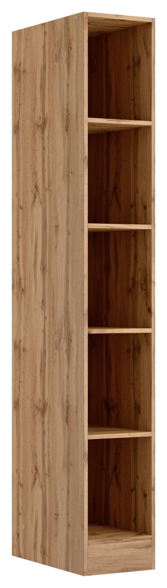 Regal Meran B: 30 cm Eiche Dekor - Eiche Wotan, LIFESTYLE, Holzwerkstoff (30/200/60cm) - Held