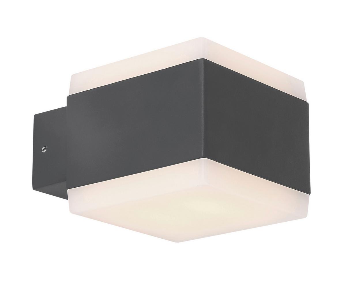 Led Außenleuchte Slice 15 Watt Kunststoff, Wandmontage - Basics, Kunststoff/Metall (11/9cm) - Globo