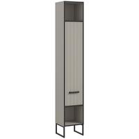 Hochschrank Bagno Kaschmir B: 30 Cm - Kaschmir/Schwarz, MODERN, Holzwerkstoff (30/192/32cm) - MID.YOU