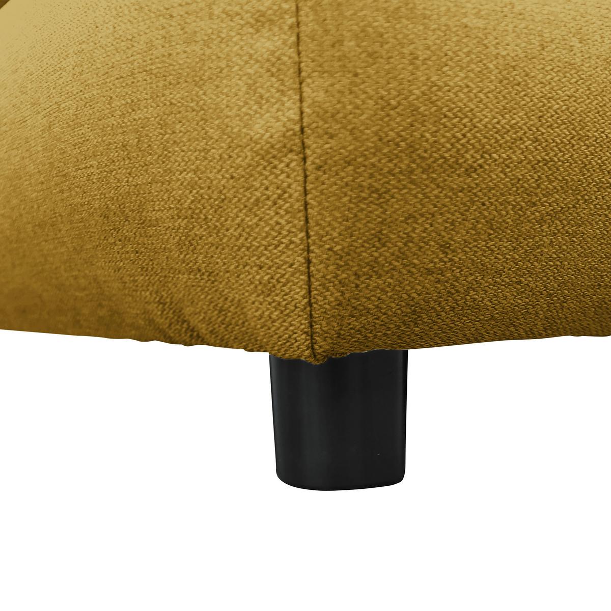 Schlafsofa Mela Gelb B: 200 Cm - Gelb/Schwarz, Design, Textil (200/88/87cm) - P & B