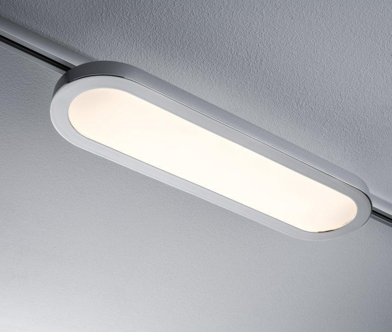 Schienensystem Urail Strahler 95319 Flach - Chromfarben, Design, Kunststoff (38/3,5/11cm) - Paulmann