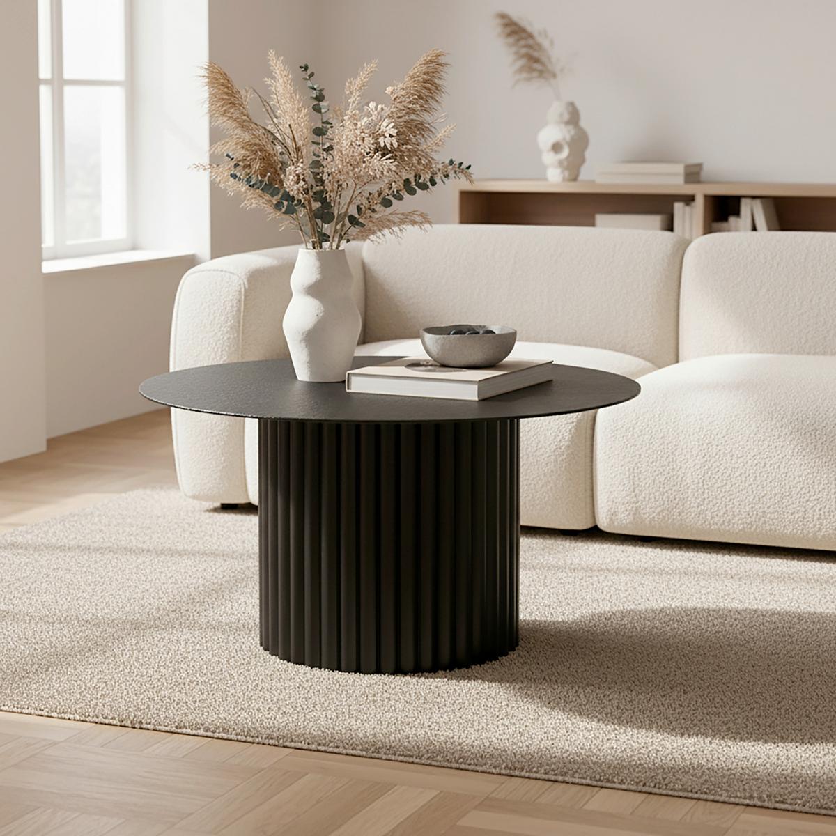 Konferenčný stolík Zelia, š: 80 - čierna, Modern, drevo/kompozitné drevo (80/80/45cm) - Bessagi Home