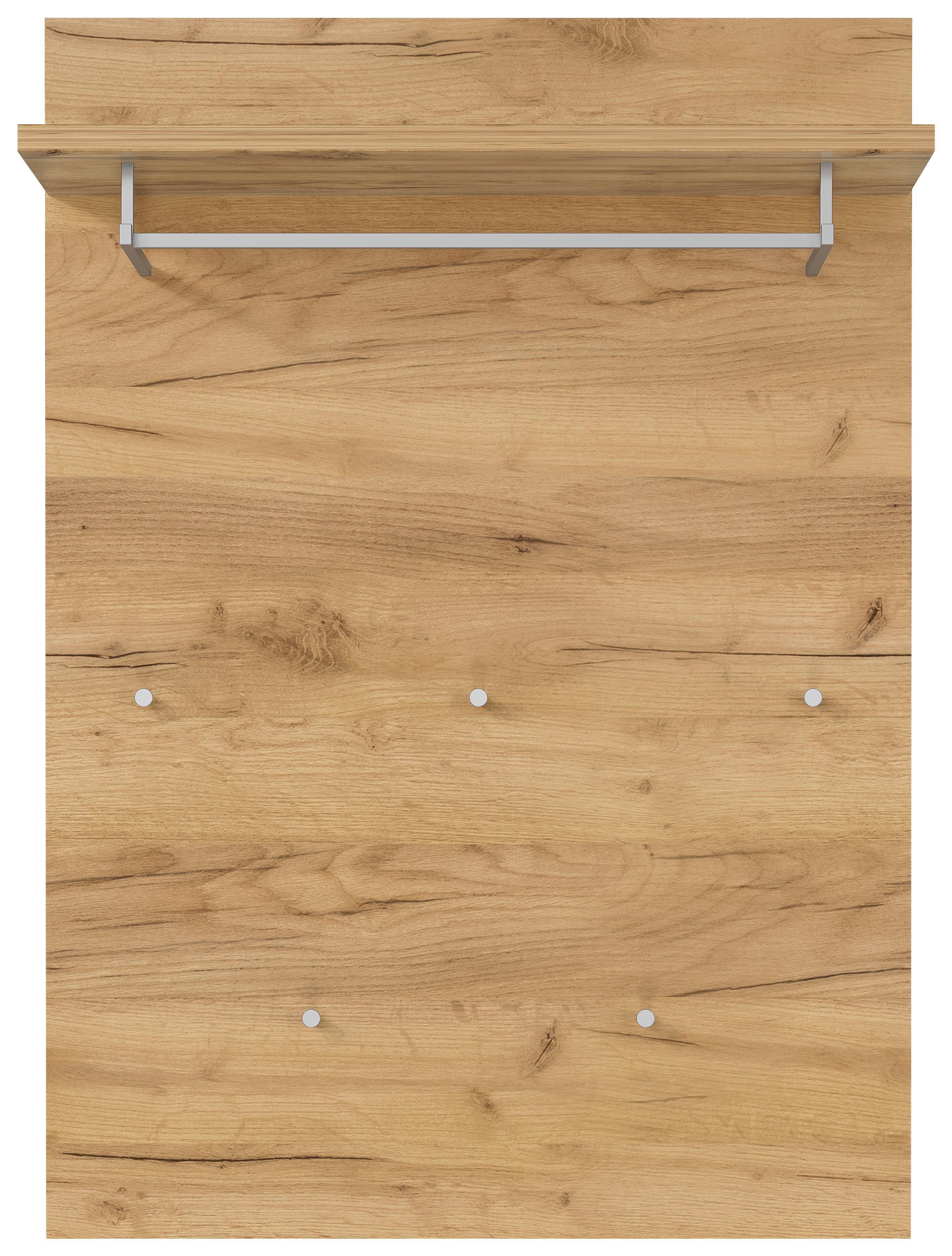 Garderobenpaneel Aledo Eichefarben B: 75 cm - Eichefarben, MODERN, Holzwerkstoff (75/106/30cm) - Germania
