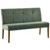 Sitzbank Damla Grün/eichefarben B: 137 Cm - Eichefarben/Grün, KONVENTIONELL, Holz/Textil (137/92/66cm) - Cantus
