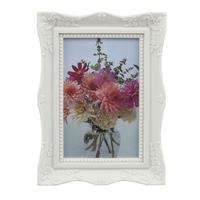 Bilderrahmen Sabine - Weiß, KONVENTIONELL, Glas/Papier (14/19/2cm) - Luca Bessoni