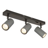 Strahler 57911-3s - Schwarzchrom/Grau, Design, Metall (41/10/12cm) - Globo