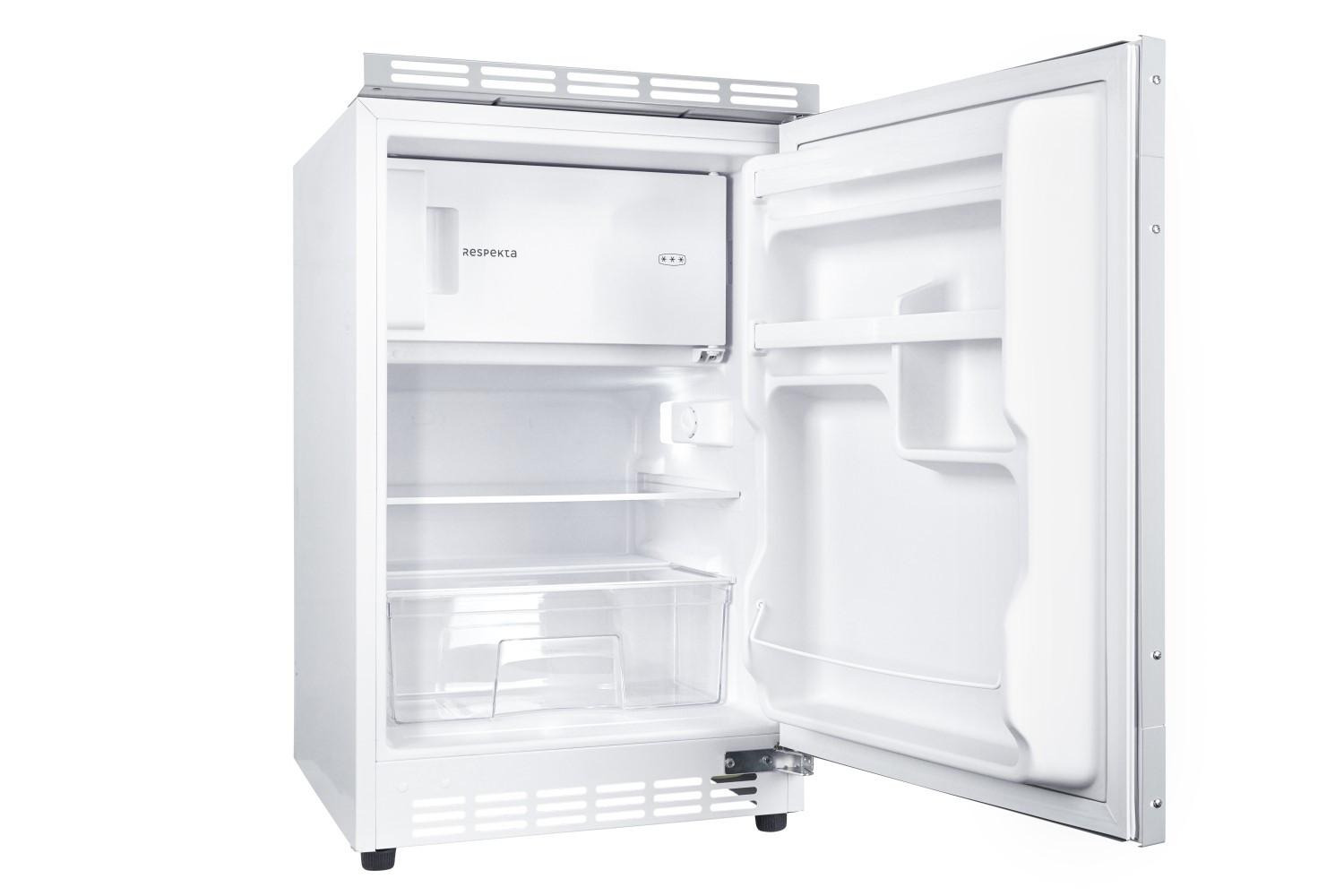Küchenzeile Economy mit Geräten 195 cm Weiß/Eiche Dekor Modern - Eichefarben/Weiß, Basics, Holzwerkstoff (195cm) - Respekta