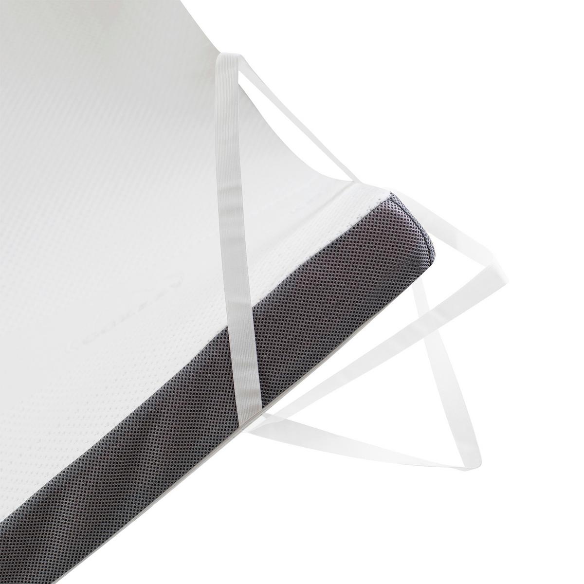 Topper Eazzzy Premium Cube mittelfest 180x200 - Weiß, Basics, Kunststoff (180/200cm) - Genius