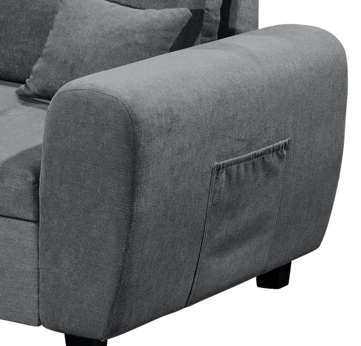 Sedacia súprava Lea antracit - antracitová, Basics, kompozitné drevo/textil (176/248cm) - MID.YOU