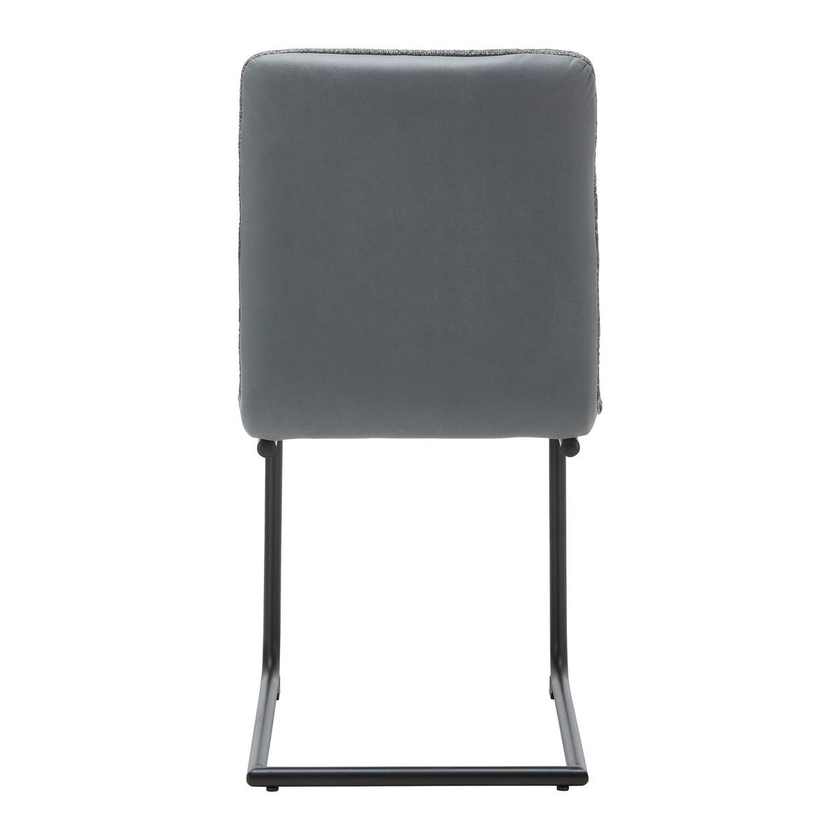 Židle SARAH šedá - šedá/černá, Moderní, kov/dřevo (49/88/59cm) - Bessagi Home