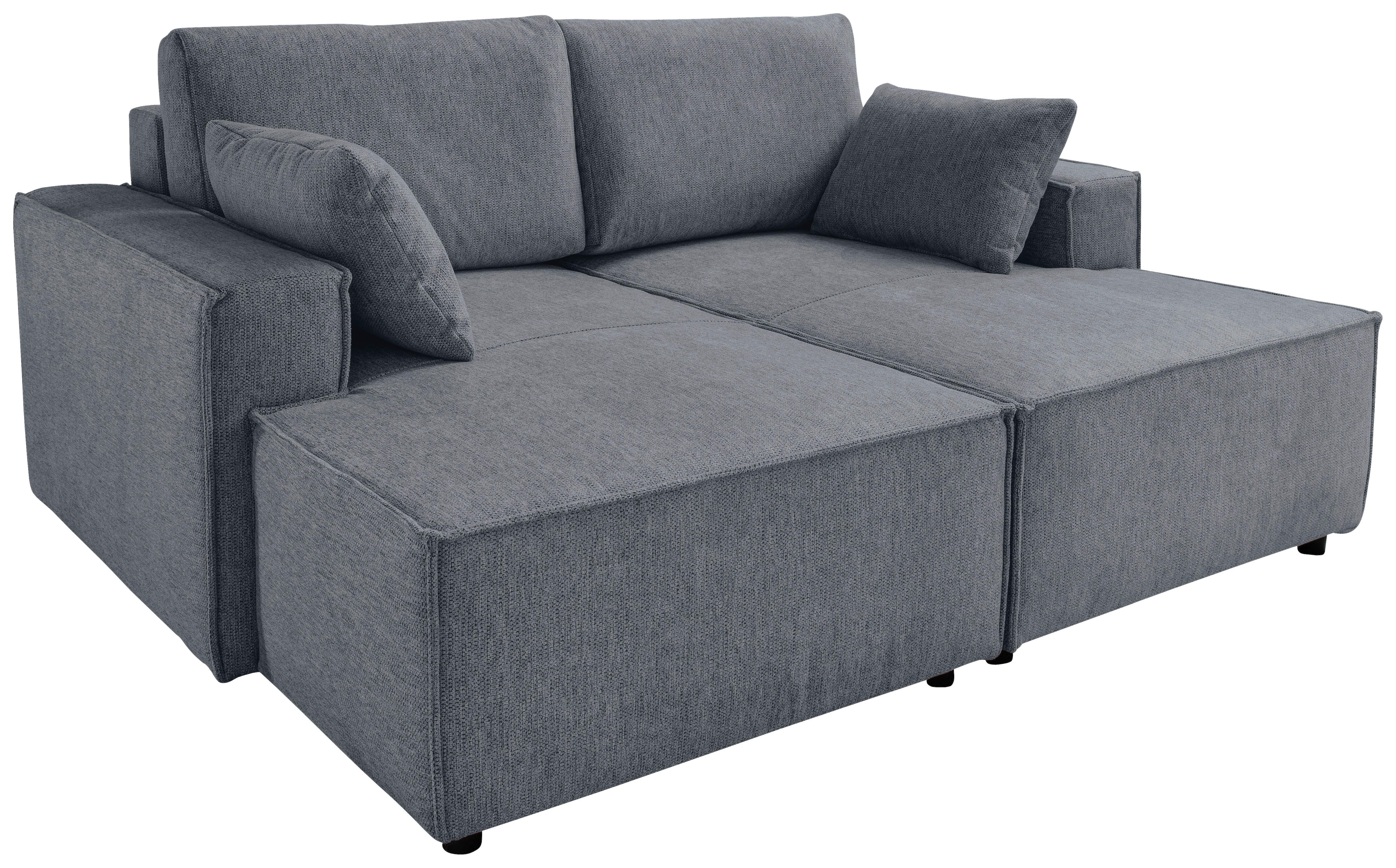 Bigsofa Tramin Anthrazit B: 188 Cm - Anthrazit/Schwarz, MODERN, Textil (188/86/154cm) - Livetastic