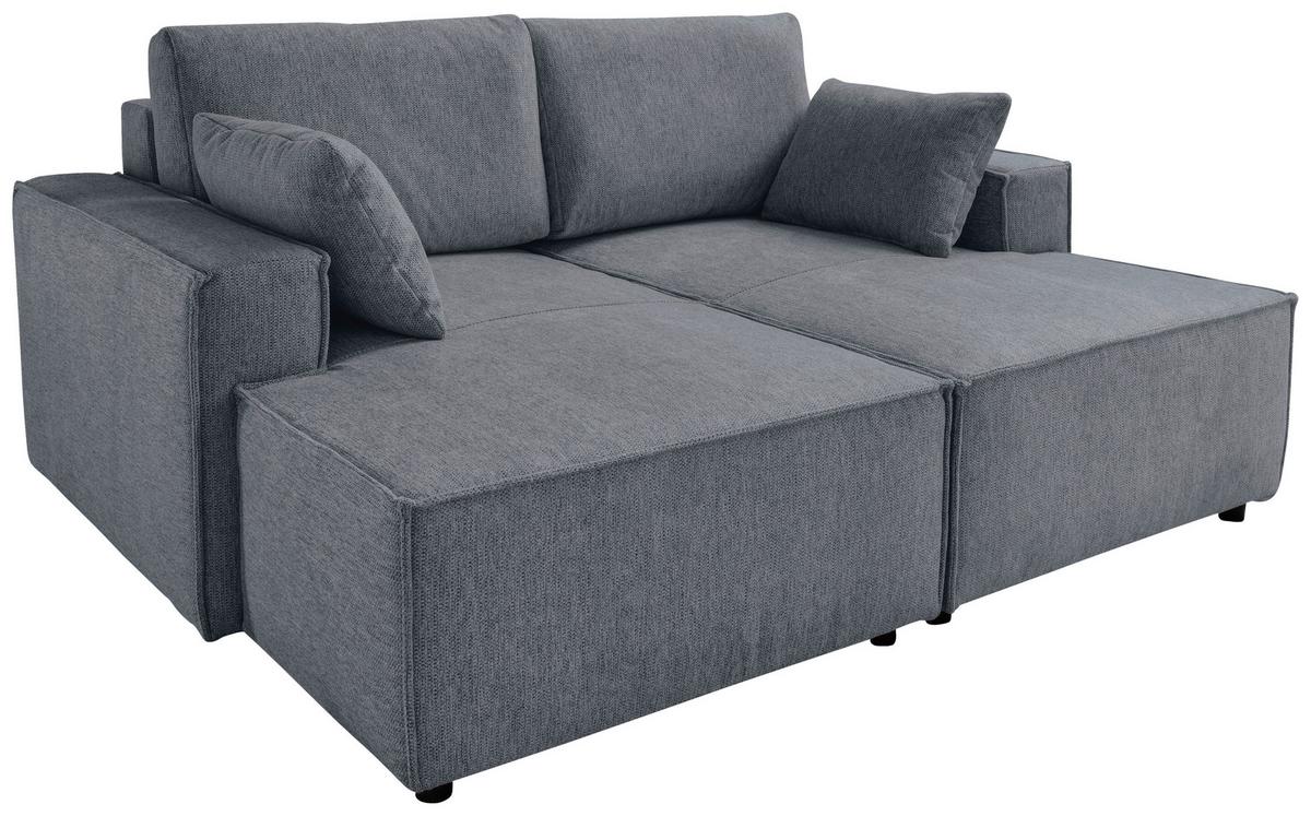Bigsofa Tramin Anthrazit B: 188 Cm - Anthrazit/Schwarz, MODERN, Textil (188/86/154cm) - Livetastic