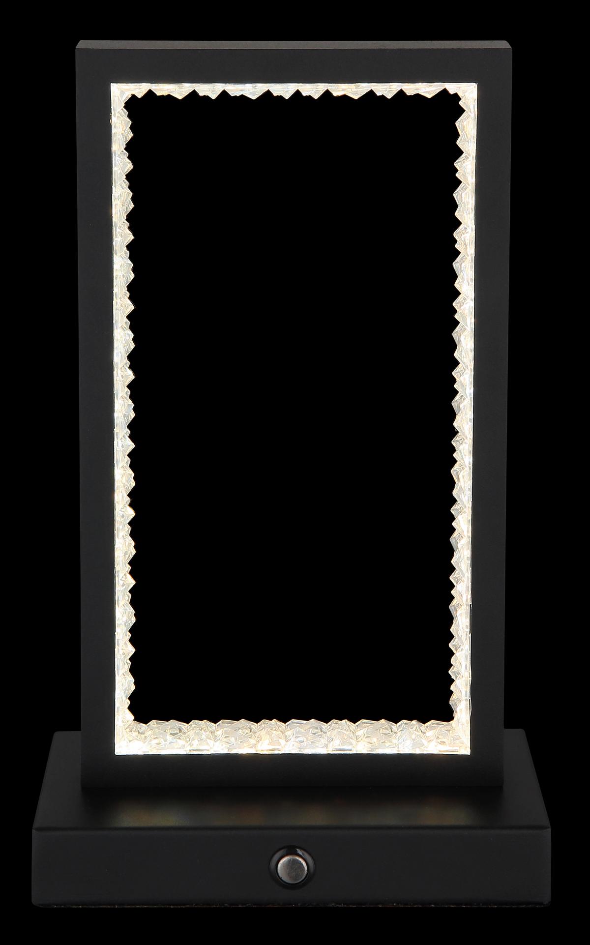 Akku-Tischleuchte 24008s - Klar/Schwarz, Design, Kunststoff/Metall (14/7,5/23cm) - Globo