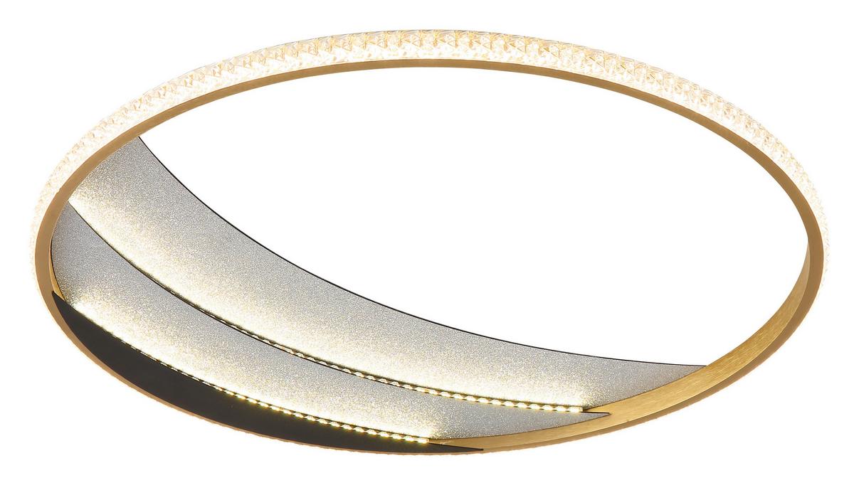 LED-Deckenleuchte Memory-Funktion - Klar/Chromfarben, Design, Kunststoff/Metall (52/6cm) - Globo