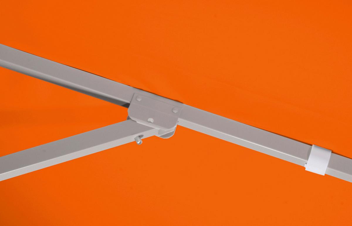 Sonnenschirm Jumbo DM: 300 cm mit Schutzhülle Orange - Silberfarben/Orange, Basics, Textil/Metall (300cm) - Schneider