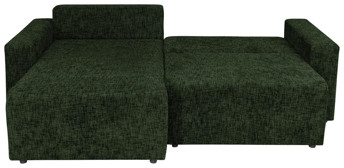 Ecksofa Dallas Dunkelgrün  173x258 Cm - Waldgrün/Dunkelgrün, MODERN, Holz/Kunststoff (173/258cm)