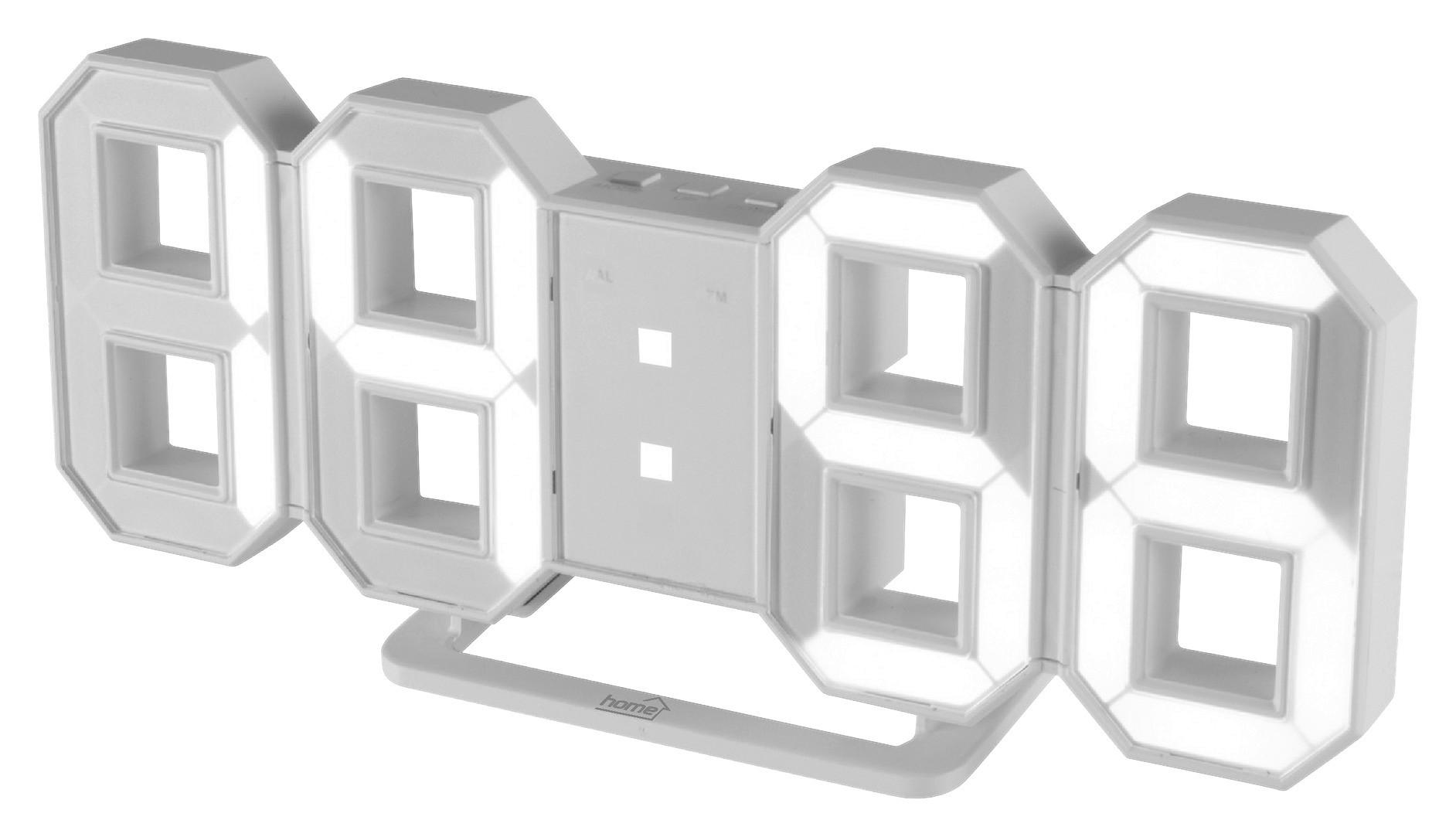 Ébresztőóra Digital - fehér (23,5/10/2,5cm)