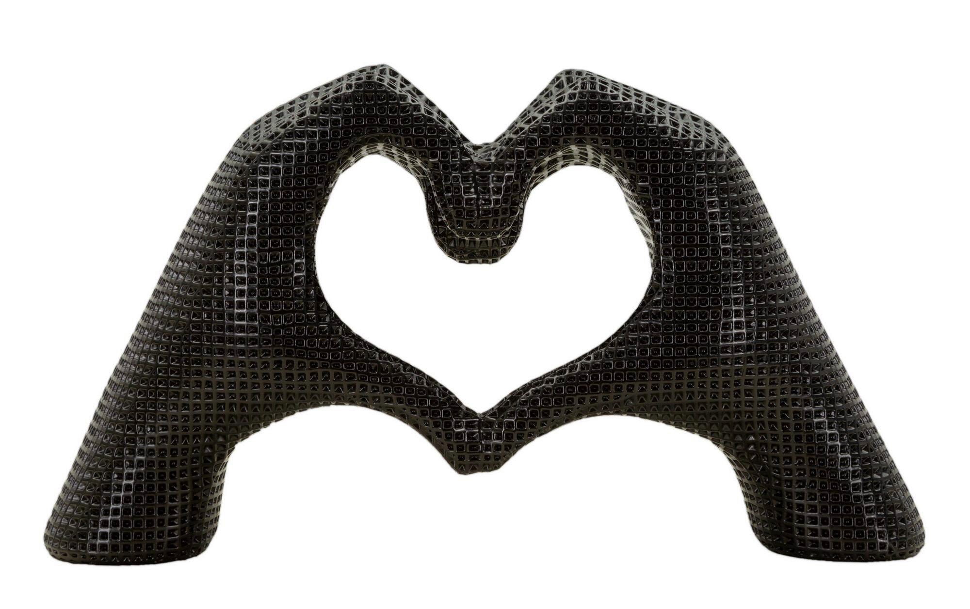 Skulptur Kunststoff, Schwarz - Basics, Kunststoff (25/13.5/7.5cm)