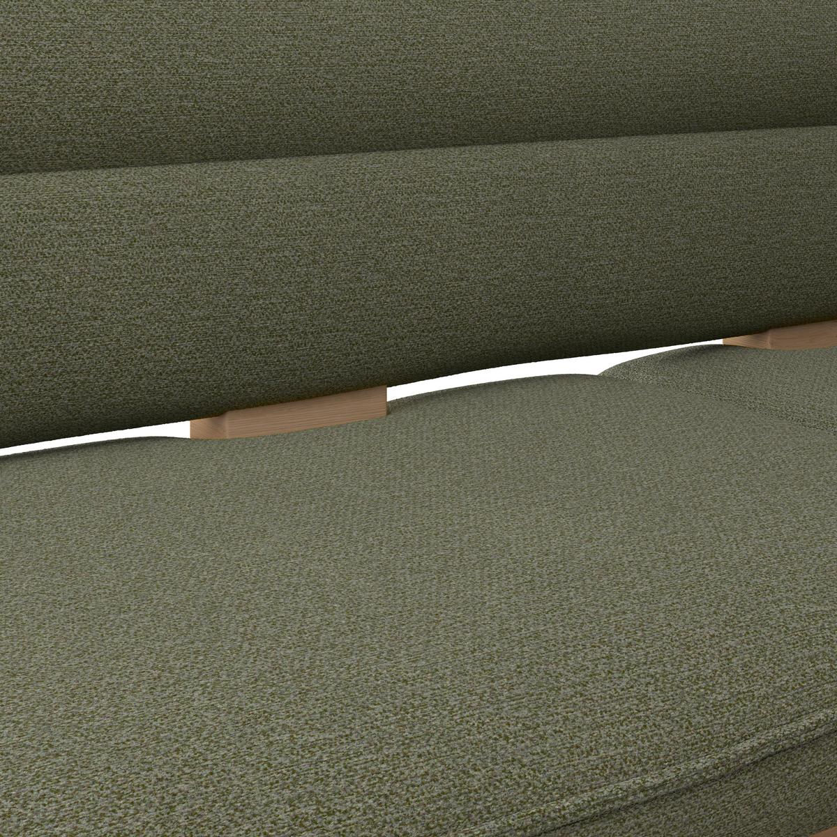 Eckbank Beluna Ii Webstoff Grün, B: 232cm - Eichefarben/Grün, KONVENTIONELL, Holz/Textil (232/170cm) - James Wood