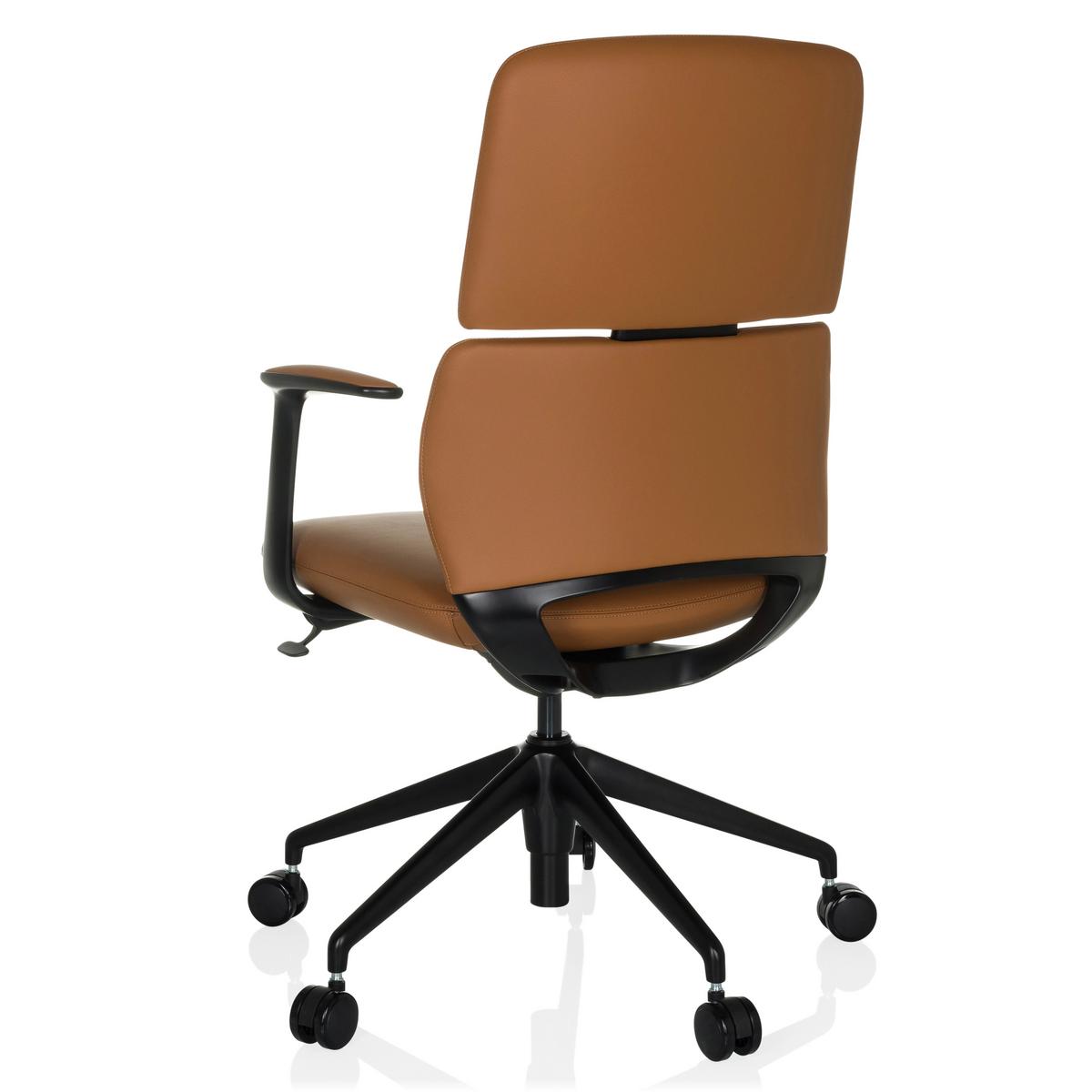 Drehstuhl Camel B: 62 cm - Schwarz, MODERN, Leder/Kunststoff (62/98-108/60cm) - MID.YOU