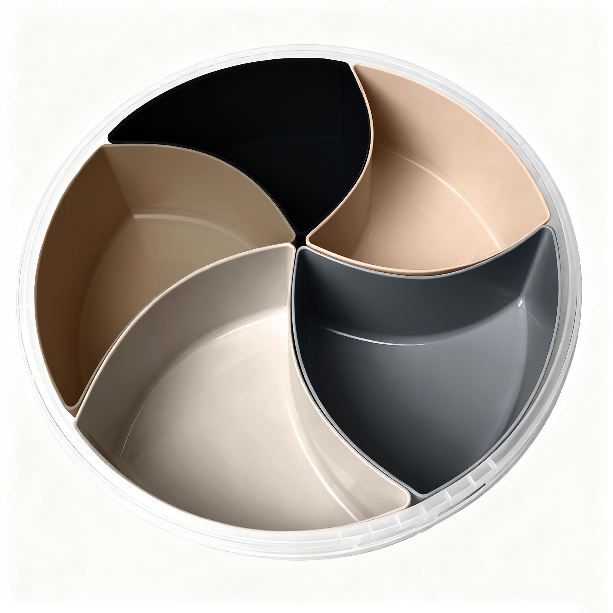 Sada misek na snacky CHIPS - šedá/bílá, Konvenční, plast (30/8,5cm) - Mömax