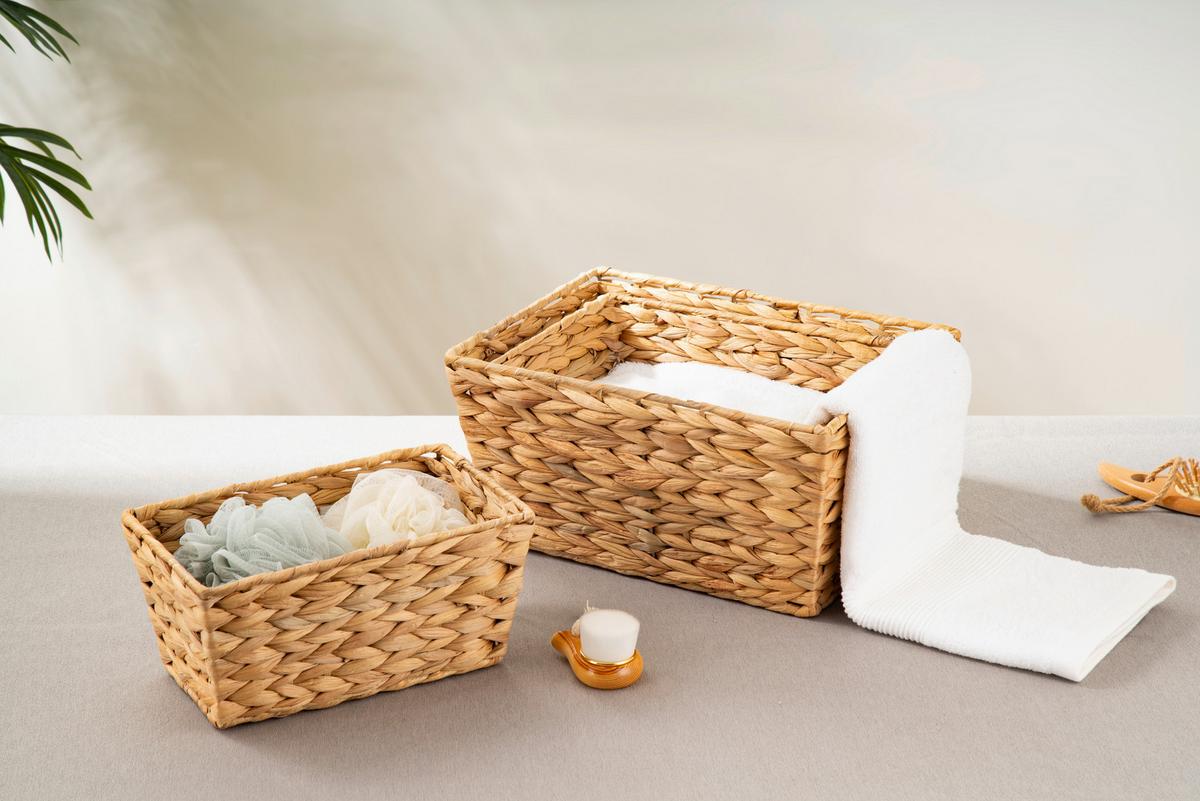 Aufbewahrungsboxen-Set Naturfarben 3-er Set - Naturfarben, Basics, Holz (1,30kg) - Echtwerk