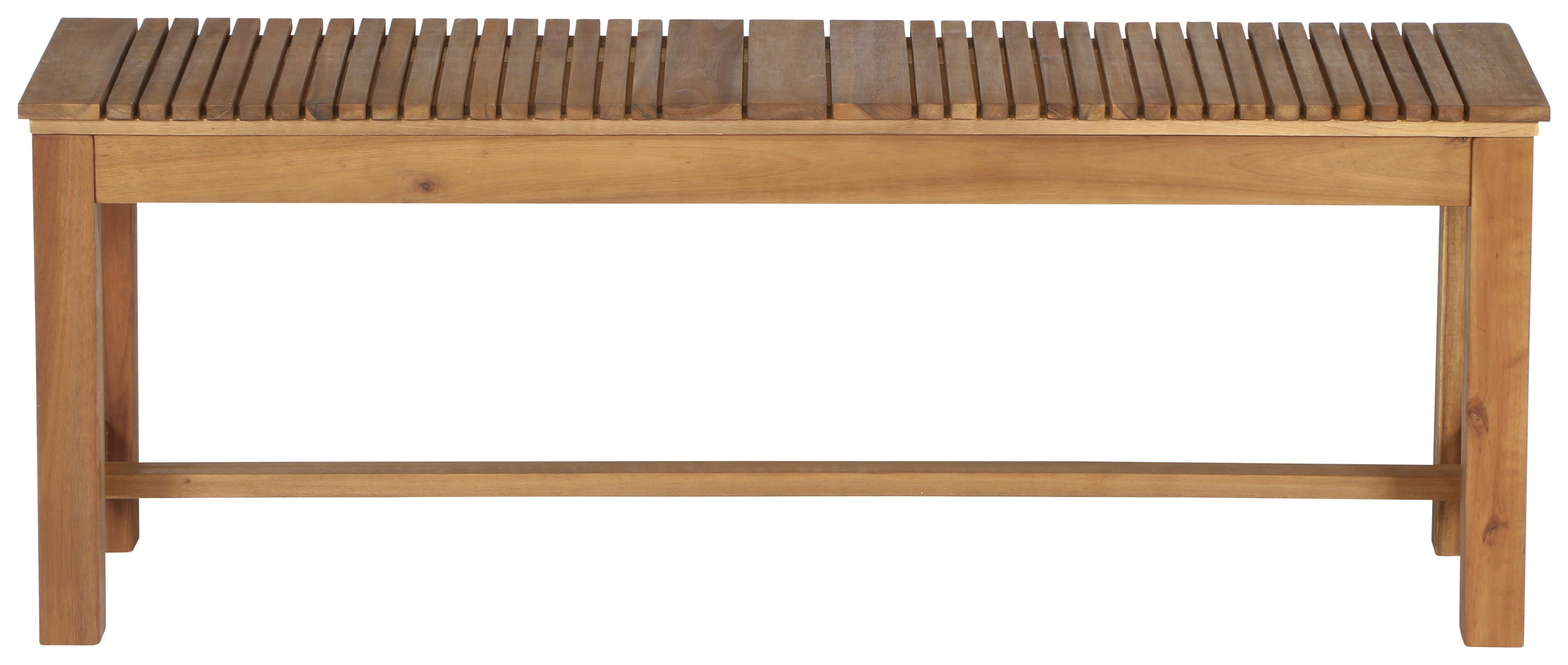 Gartenbank Echtholz 2-Sitzer Falun Aus Akazienholz - Akaziefarben, KONVENTIONELL, Holz (120/45/33cm) - Siena Garden