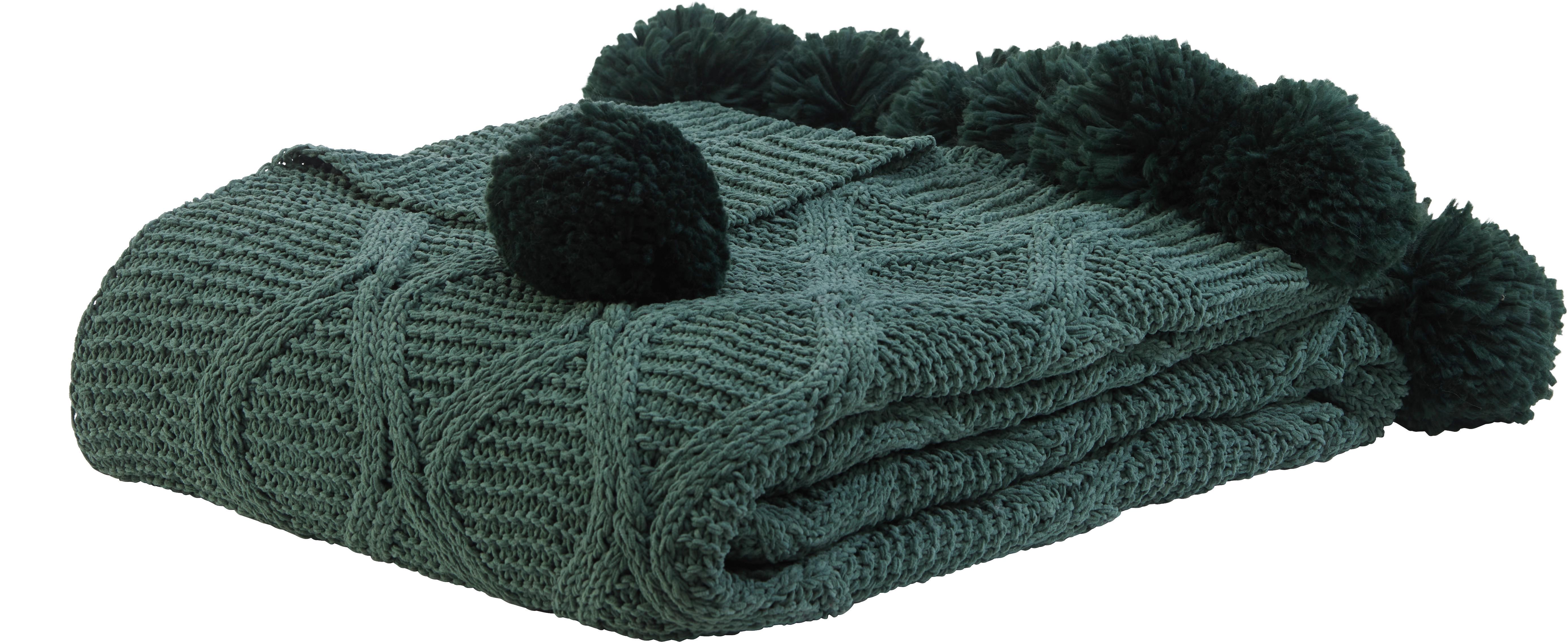 Mäkká Deka Bommel, 130/170cm, Zelená - zelená, Romantický / Vidiecky, textil (130/170cm) - Premium Living