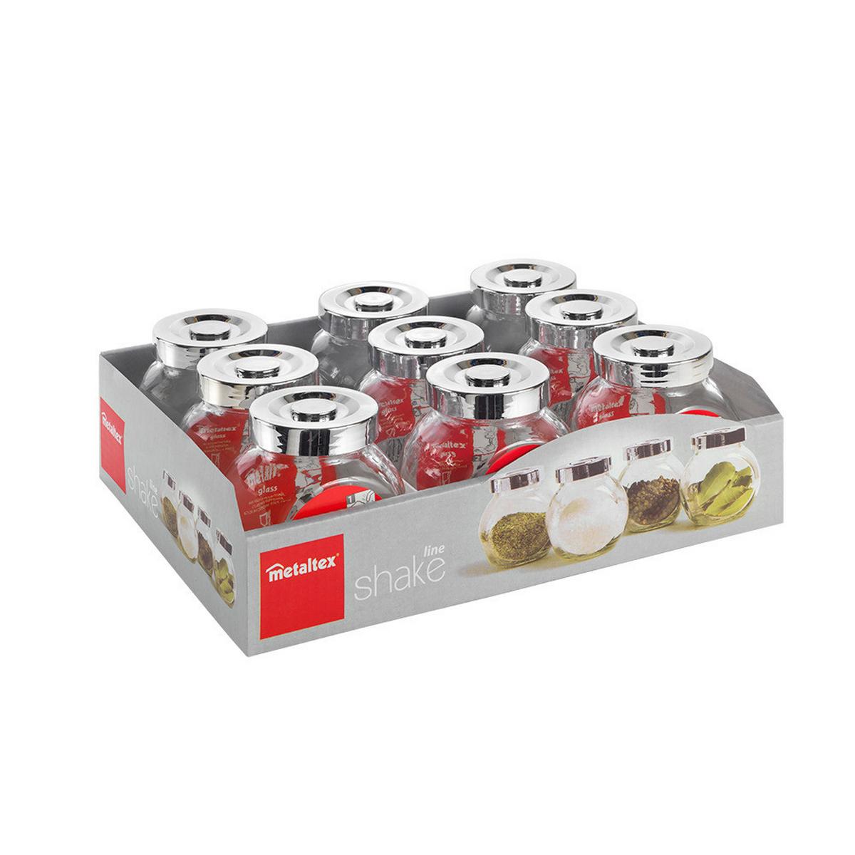 Fűszertartó Shake - Üveg/fém (8.2/8.1/6cm)