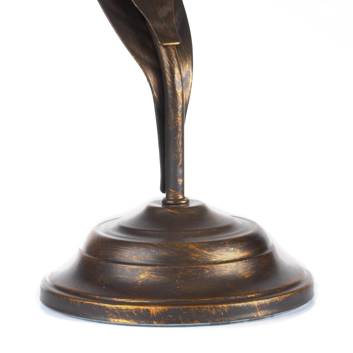 Tischleuchte 4230/L - Bronzefarben, KONVENTIONELL, Glas/Metall (25/38cm)