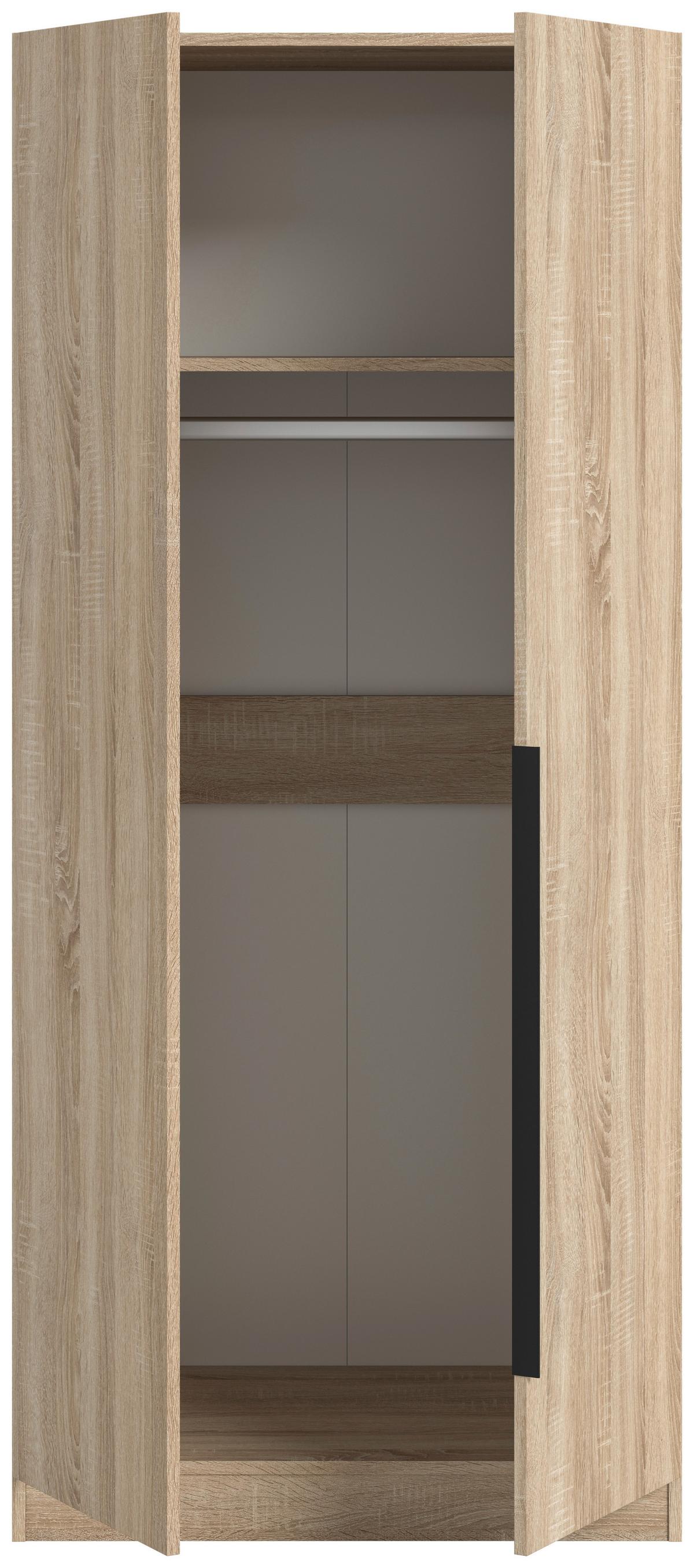 Drehtürenschrank Kopenhagen Sonoma Eiche B: 80 Cm - Sonoma Eiche, MODERN, Holzwerkstoff (80/181/52cm) - MID.YOU