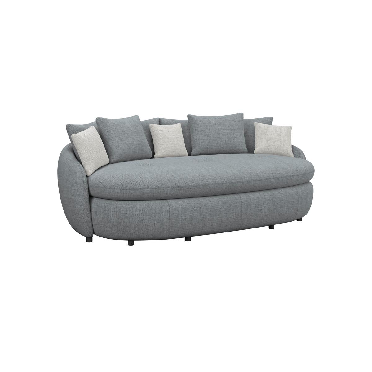 Mega pohovka ARUBA 2, antracitová/sivá ženilka - čierna/antracitová, Trend, textil/plast (238/80/140cm) - Luca Bessoni