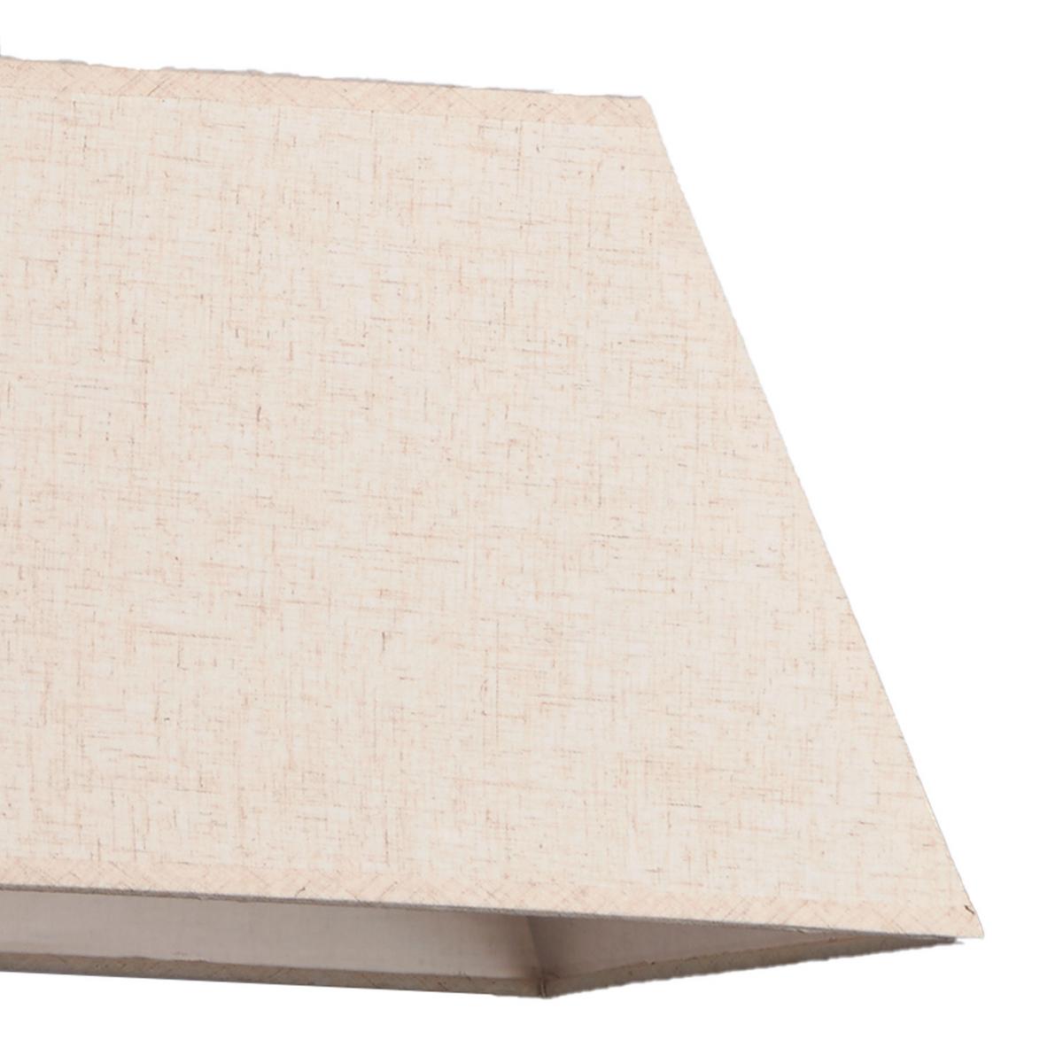 Hängeleuchte 4849/S - Beige/Weiß, Natur, Holz/Textil (90/25/110cm)