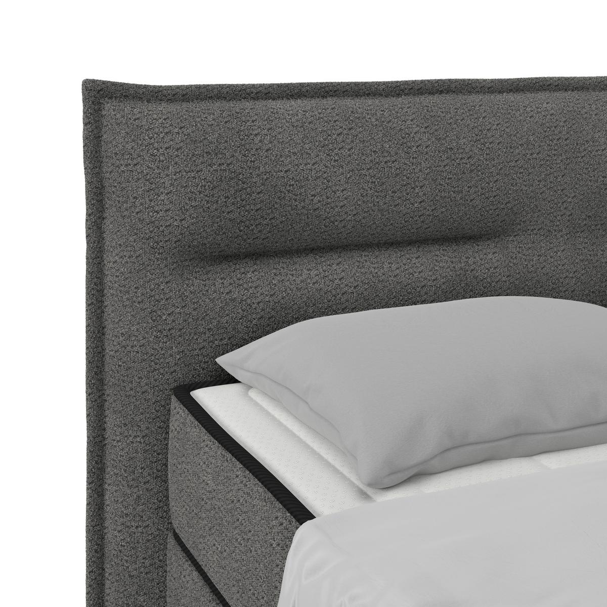 Boxbett Smile inkl. Matratze 180x200 - Anthrazit, KONVENTIONELL, Holz/Holzwerkstoff (180/200cm) - James Wood