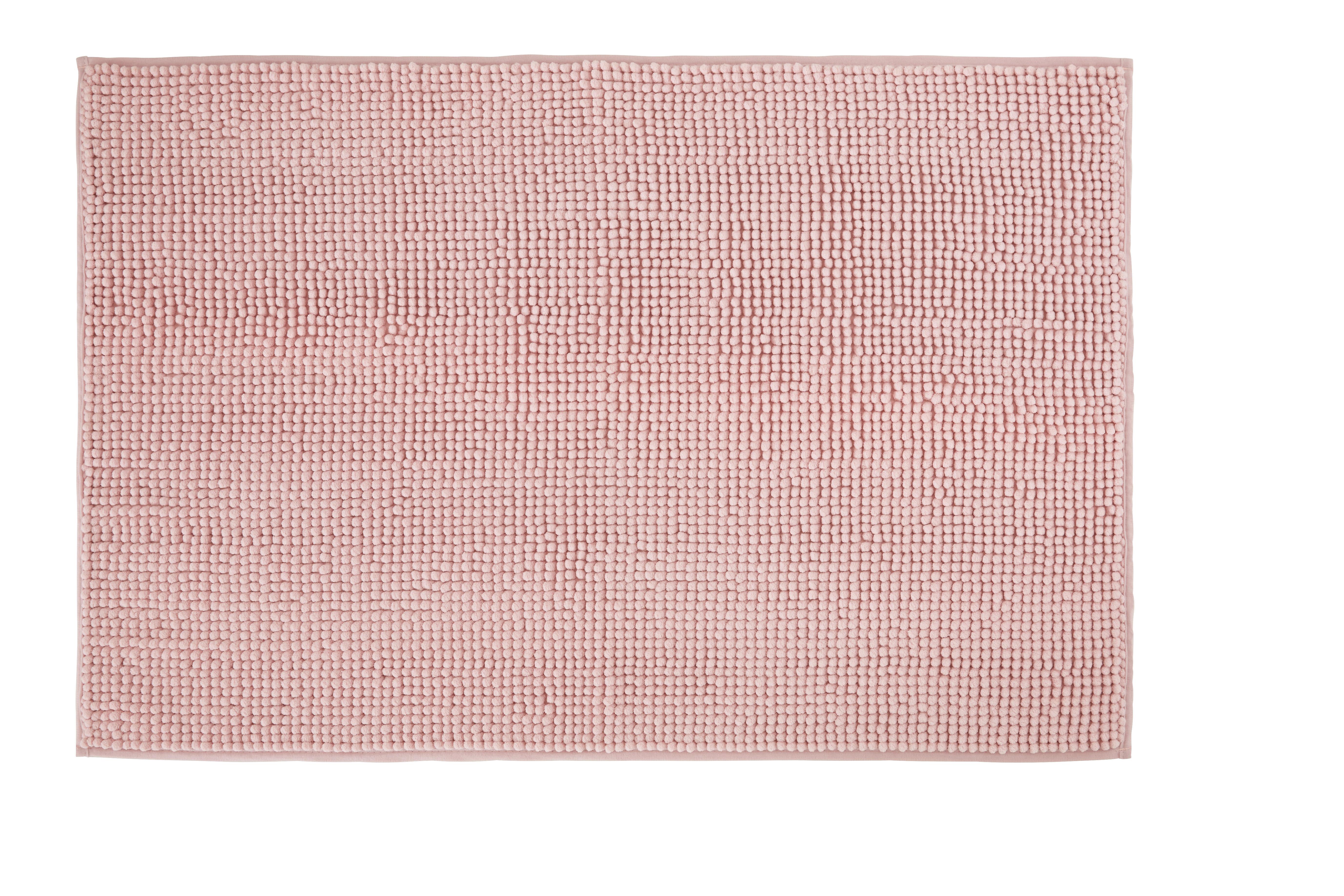 Předložka Koupelnová Nelly, 60/90cm, Růžová - růžová, textil (60/90cm) - Modern Living