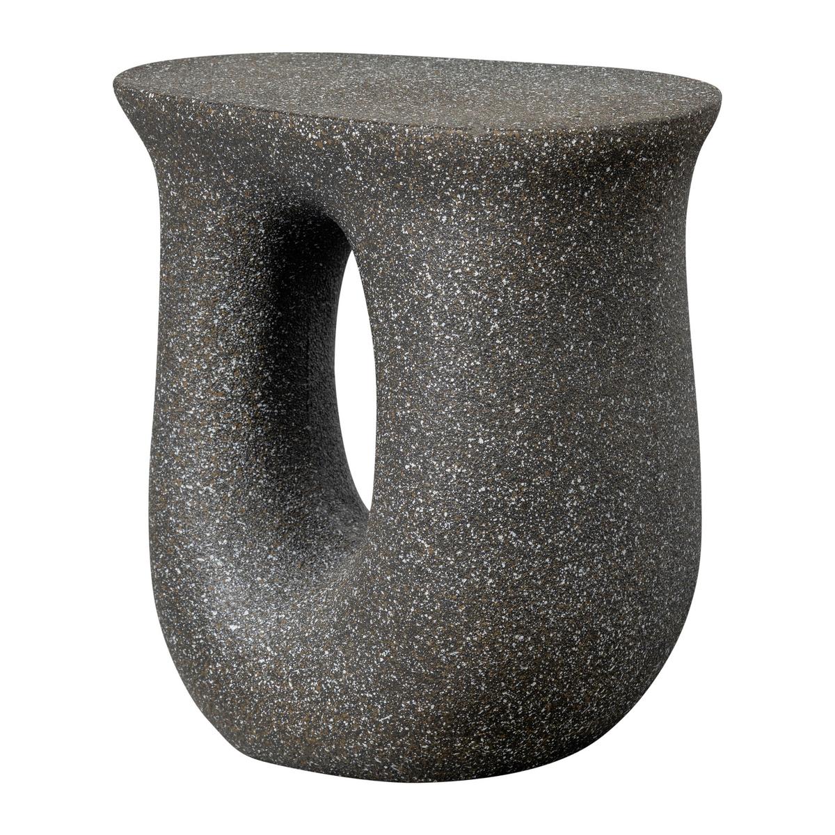 Beistelltisch Moson Schwarz B: 42 cm - Schwarz, Design, Keramik/Metall (42/33/45cm) - Livetastic