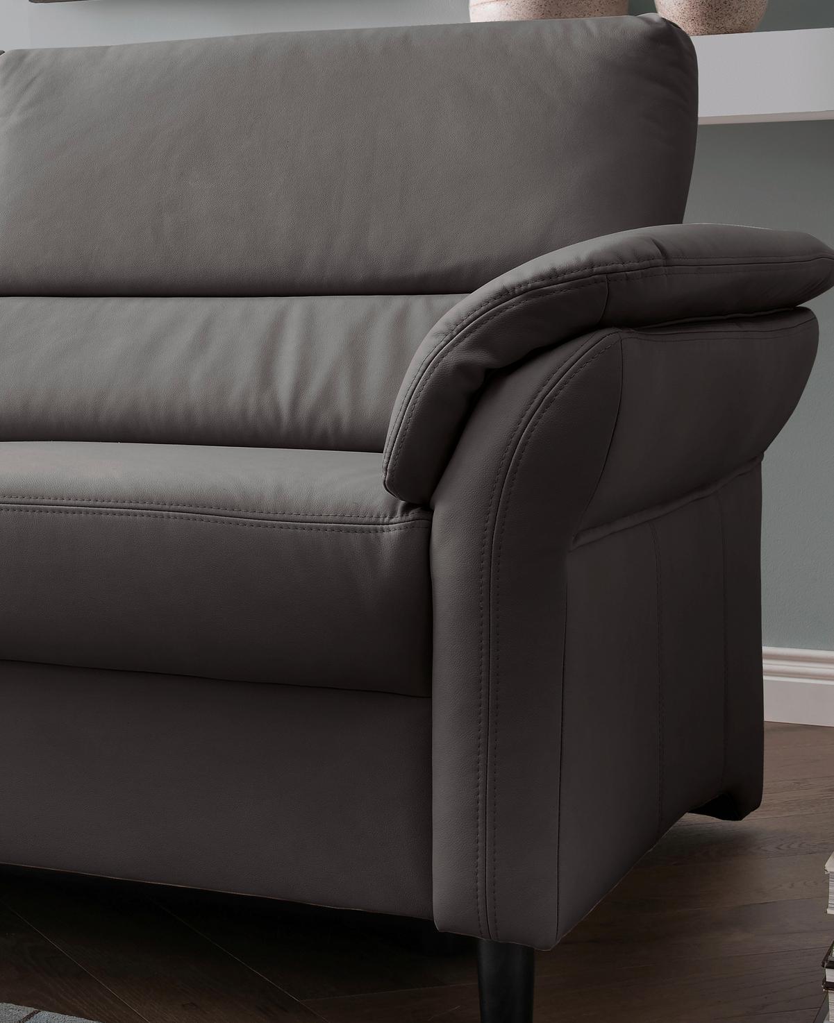 3-Sitzer-Sofa Cavoli, Anthrazit B: 192 cm - Anthrazit/Schwarz, MODERN, Textil (192/90/89cm) - Livetastic