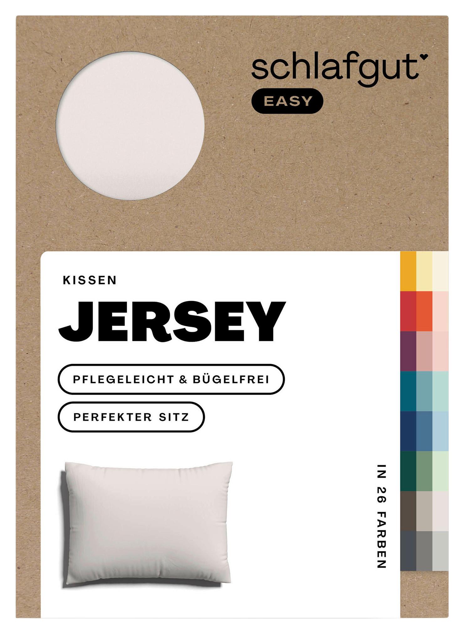 Kissenhülle Easy Jersey - Sandfarben, Basics, Textil (40/60cm) - Schlafgut