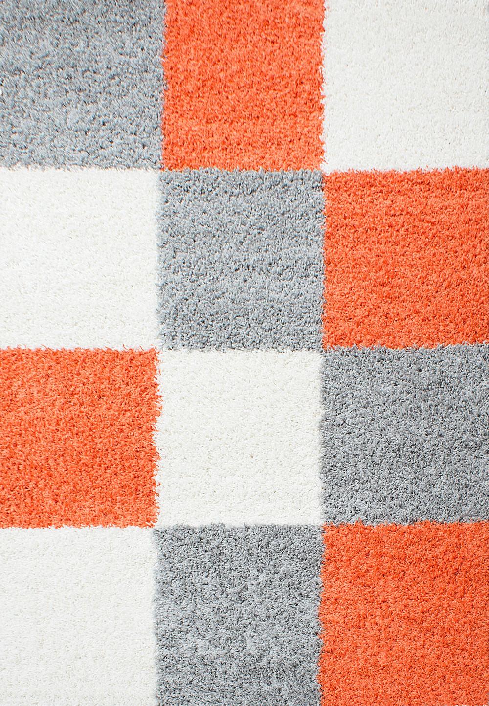 Hochflor Teppich Terra Cotta Life 120x170 cm - Terracotta/Hellgrau, KONVENTIONELL, Textil (120/170cm) - Novel
