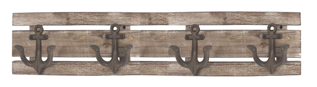 Nástěnná Šatna Sailer 4 - hnědá, Moderní, dřevo (66/14/7cm) - Modern Living