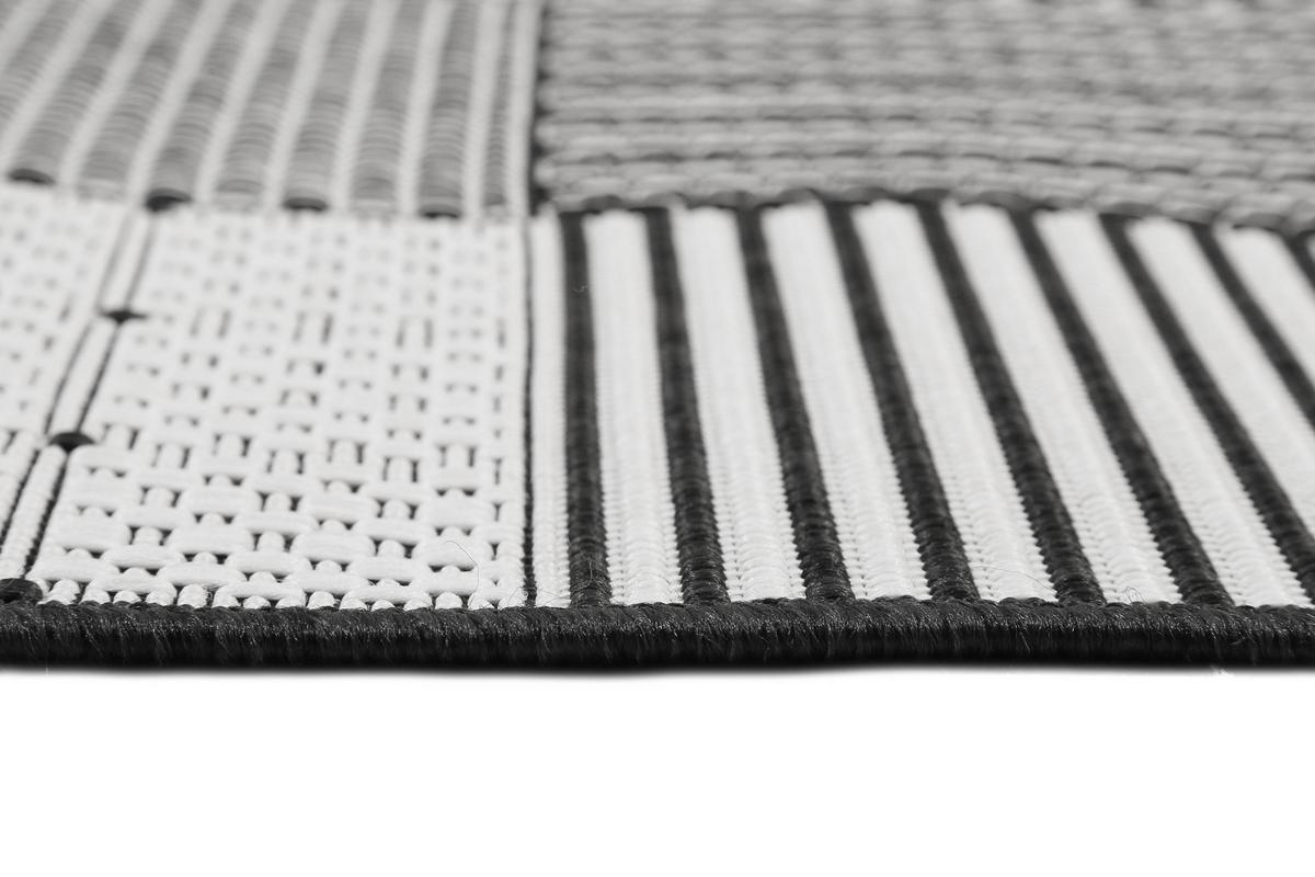 Outdoorteppich Chester - Schwarz/Weiß, KONVENTIONELL, Textil (133/200cm) - Esprit