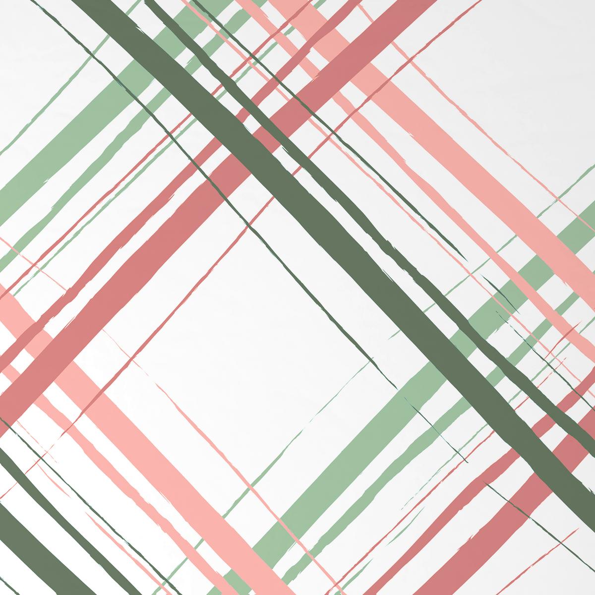 Bettwäsche Jule - Rosa/Grün, MODERN, Textil - Luca Bessoni