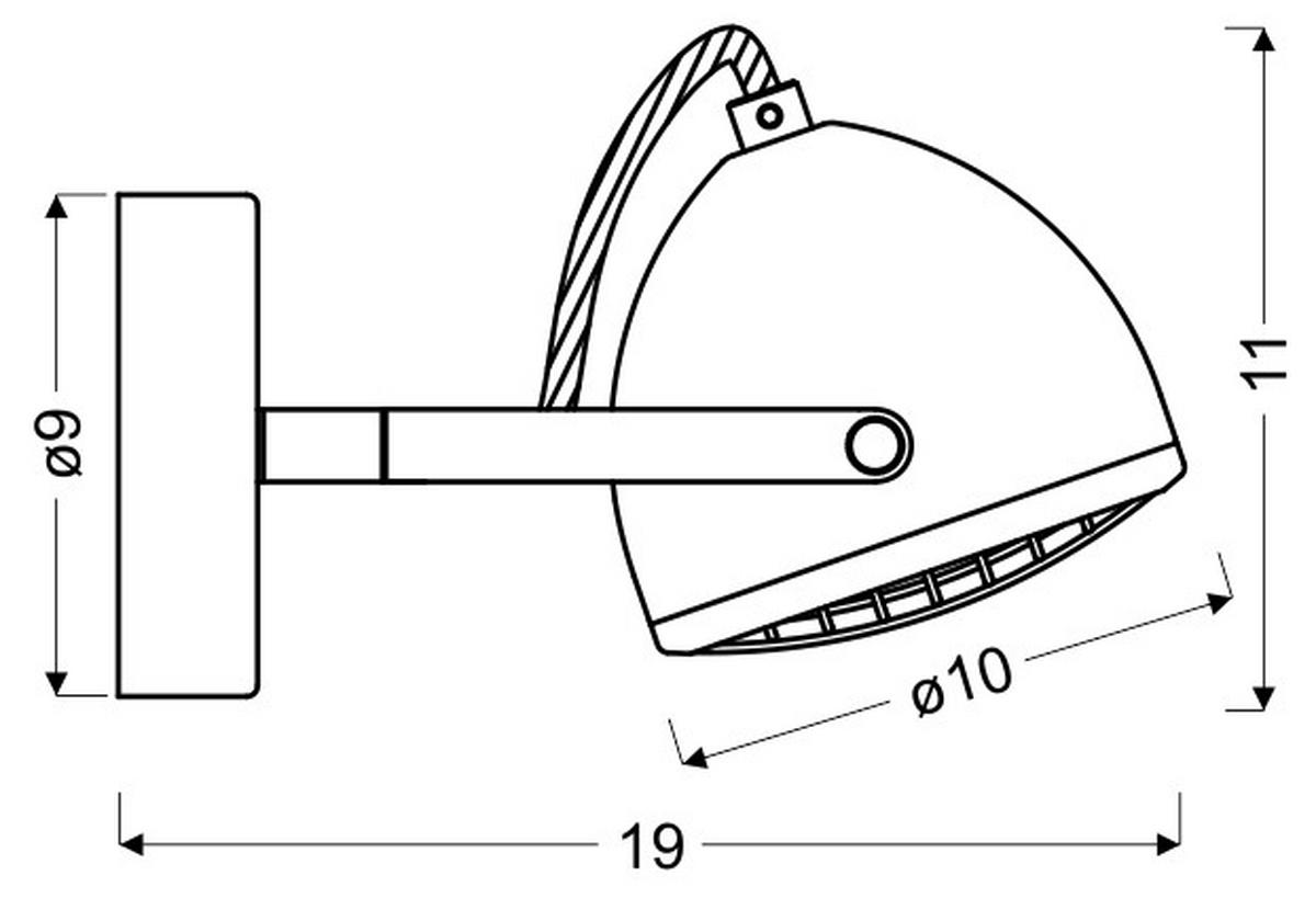 Strahler 91-67999 Pent - Hellgrau, Trend, Metall (19/10/11cm)