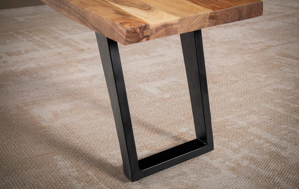 Sitzbank Wl7.304 - Schwarz/Akaziefarben, MODERN, Holz (180/45,5/40cm) - MID.YOU