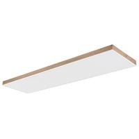 LED-DECKENLEUCHTE 416080WWD5-CCT - Dunkelbraun/Opal, Natur, Holzwerkstoff/Kunststoff (120/30/7.5cm) - Globo