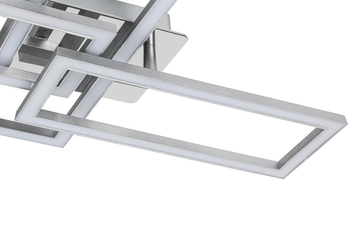 STROPNÉ LED SVIETIDLO OMIE - chrómová/strieborná, Modern, kov/plast (63,5/34/8cm) - Mömax