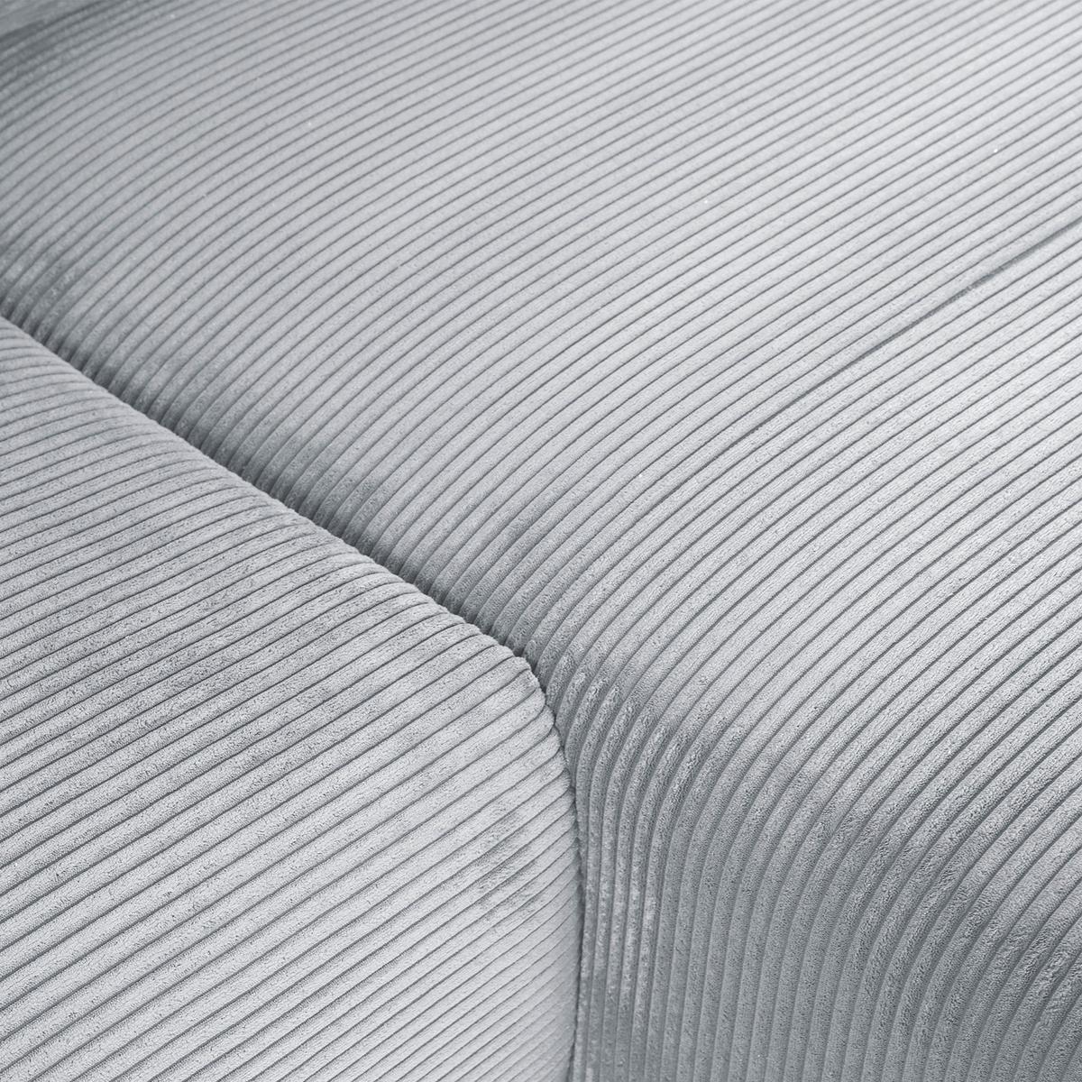 Ecksofa Cuty Hellgrau S: 266x180 cm - Hellgrau/Schwarz, KONVENTIONELL, Textil (266/180cm) - MID.YOU