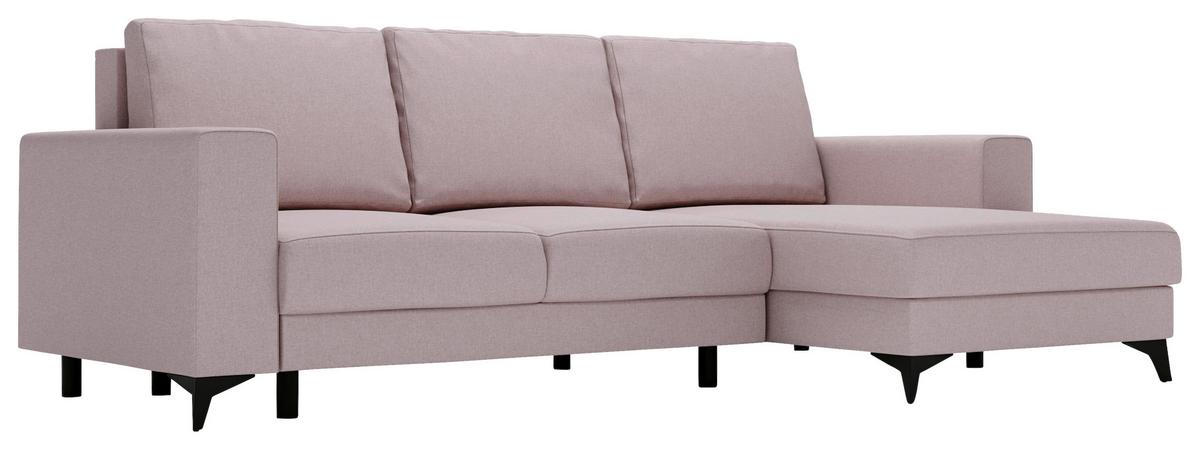 Harvey Rosa S: 244x156 cm - Schwarz/Rosa, Design, Textil (244/156cm) - Livetastic