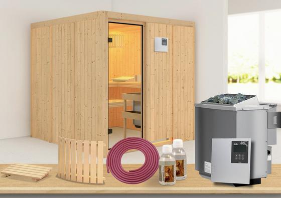 Sauna mit Ofen und Zubehör Sauna mit Ofen und Zubehör