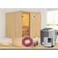 Bio-Sauna Cannes mit externer Steuerung (Kombi-Sauna) - Naturfarben, MODERN, Holz (196/198/196cm) - Karibu Bio-Sauna Cannes mit externer Steuerung (Kombi-Sauna) - Naturfarben, MODERN, Holz (196/198/196cm) - Karibu